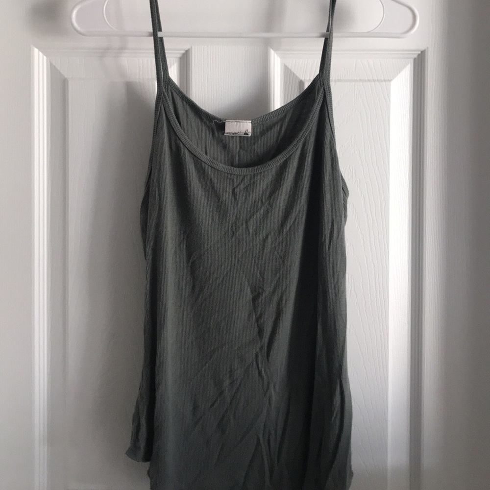 Dark green tank